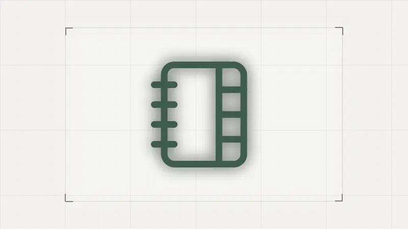 Symbol zápisníka s registrami — poznámky k domácemu rozpočtu