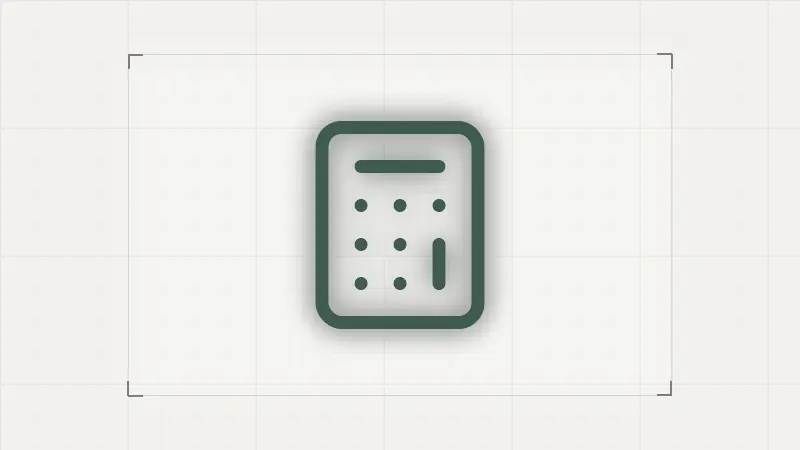 Symbol kalkulačky — prepočet mesačného plánu rozpočtu